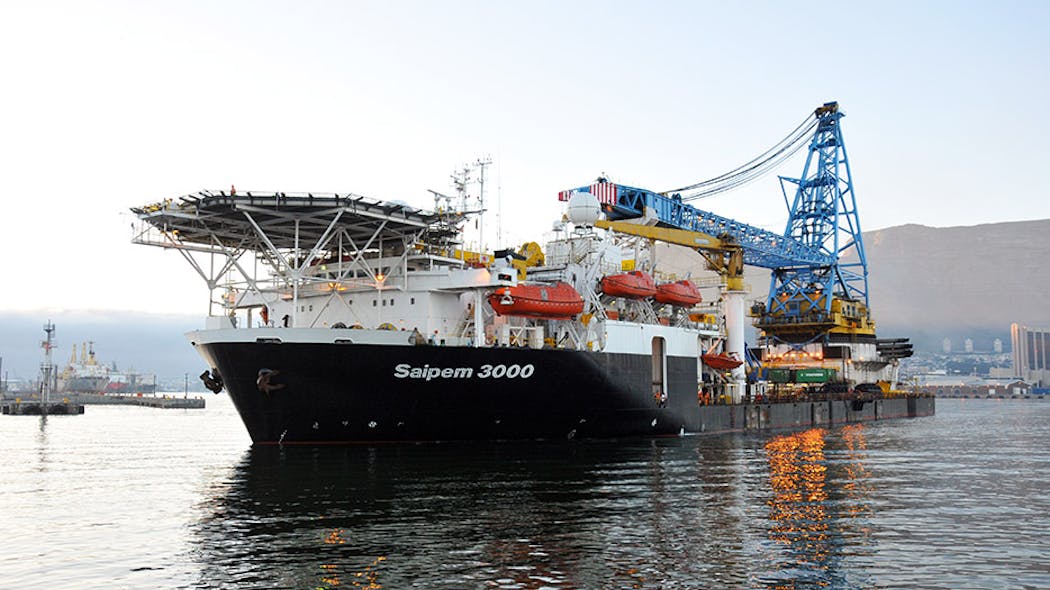 The crane vessel Saipem 3000.