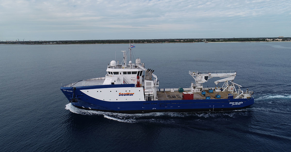 MMT&rsquo;s survey vessel M/V Deep Helder.