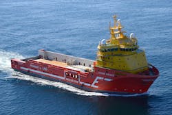The platform supply vessel Viking Prince. The platform supply vessel Viking Prince.