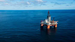 The semisubmersible drilling rig West Hercules.