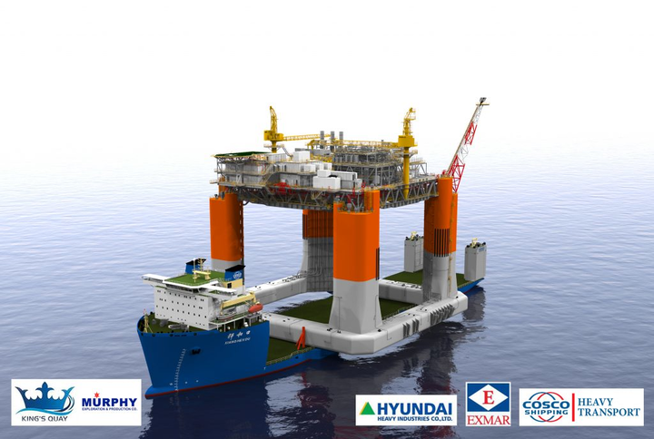 The King&rsquo;s Quay FPS is expected to be transported from the HHI yard in South Korea to the Gulf of Mexico onboard the semisubmersible vessel Xiang He Kou.