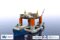 The King’s Quay FPS is expected to be transported from the HHI yard in South Korea to the Gulf of Mexico onboard the semisubmersible vessel Xiang He Kou. The King’s Quay FPS is expected to be transported from the HHI yard in South Korea to the Gulf of Mexico onboard the semisubmersible vessel Xiang He Kou.