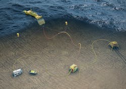 The partners are building a wave-powered renewable energy system for subsea equipment.