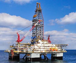 The semisubmersible VALARIS 8503. The semisubmersible VALARIS 8503.