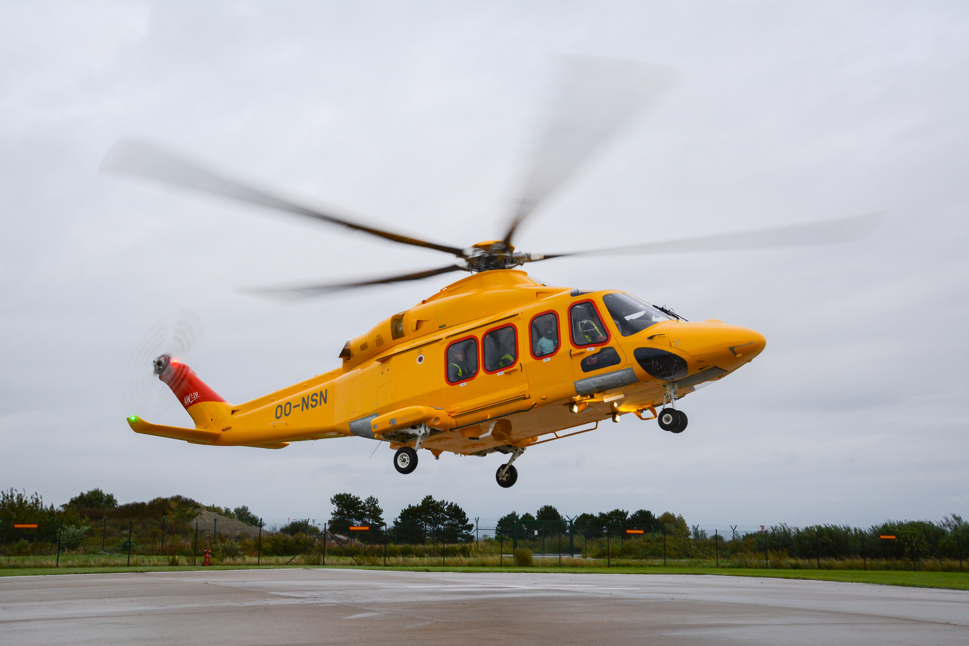 Leonardo AW139 aircraft.