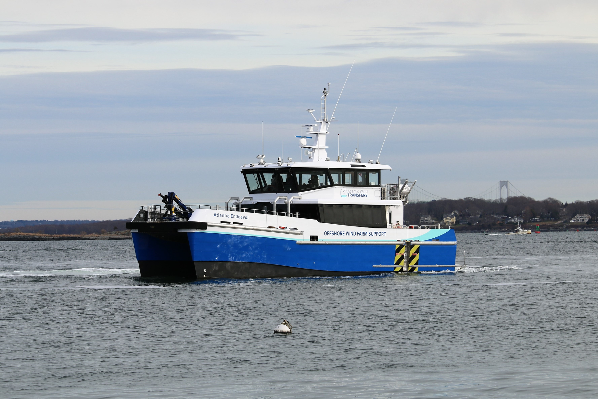 The crew transfer vessel Atlantic Endeavor.