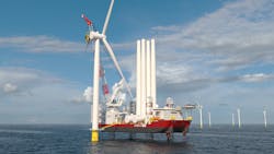 This is expected to be the first Jones Act-compliant offshore wind turbine installation vessel.
