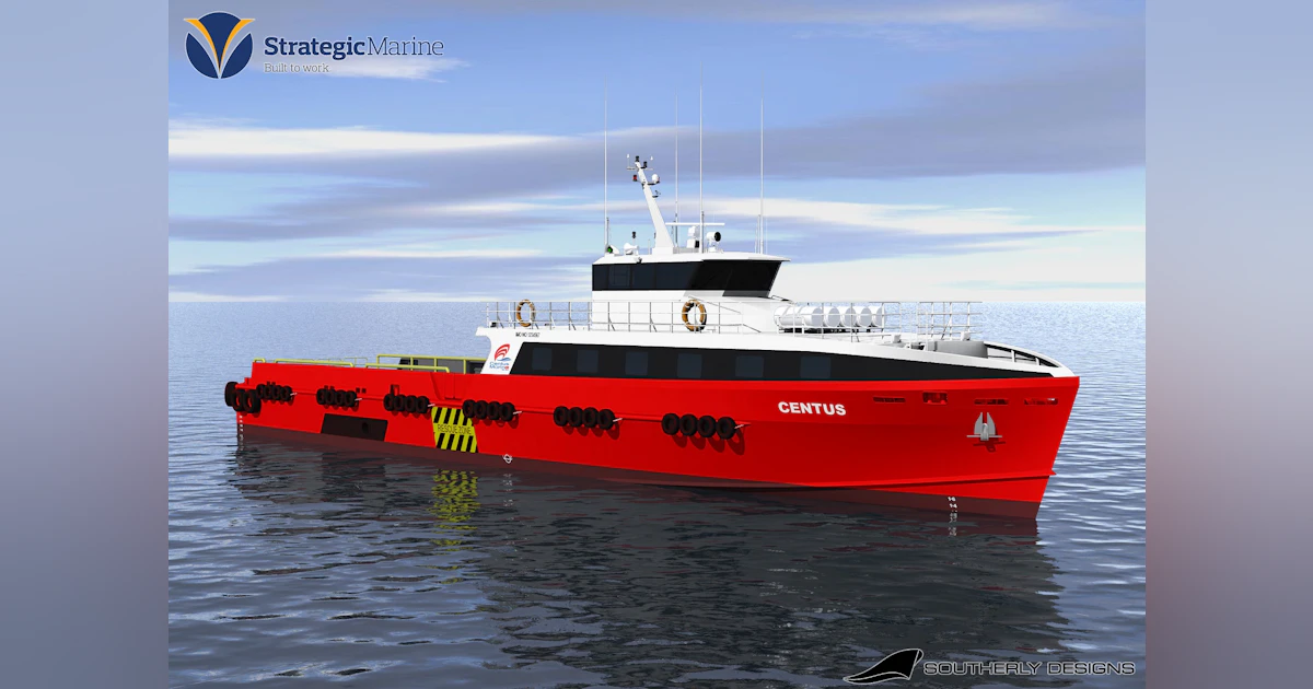 Centus Orders Two More Fast Crew Boats From Strategic Marine Offshore