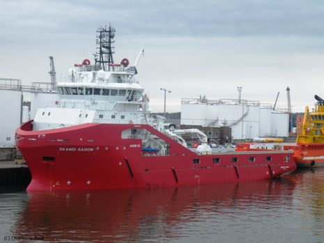 The anchor handling tug supply vessel Skandi Saigon.