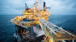 The South Arne platform in the Danish North Sea.