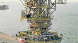 The upper tower was delivered on Dec. 28, 2020.