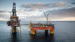 The Veslefrikk field in the North Sea. The Veslefrikk field in the North Sea.