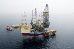 The jackup Maersk Resilient. The jackup Maersk Resilient.