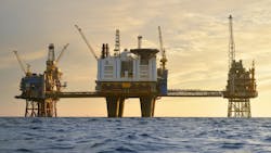 The Oseberg field complex. The Oseberg field complex.