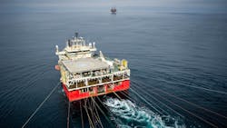 The seismic vessel Ramford Vanguard. The seismic vessel Ramford Vanguard.