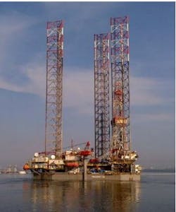 The jackup Trident 16. The jackup Trident 16.