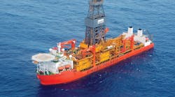 The drillship West Polaris. The drillship West Polaris.