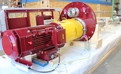 An API 610 VS4 pump. An API 610 VS4 pump.