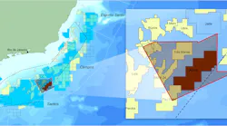 Map showing the location of the company's Agata reimaging program offshore Brazil.
