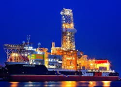 The drillship Stena DrillMAX. The drillship Stena DrillMAX.