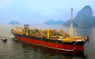The FPSO Cidade de Niter&oacute;i MV18 operates at the Marlim Leste field in the Campos basin offshore Brazil.