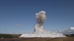 CO2 pipeline testing at DNV test center. CO2 pipeline testing at DNV test center.