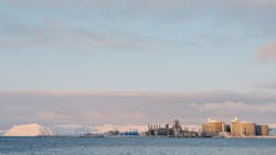 The Hammerfest LNG plant. The Hammerfest LNG plant.