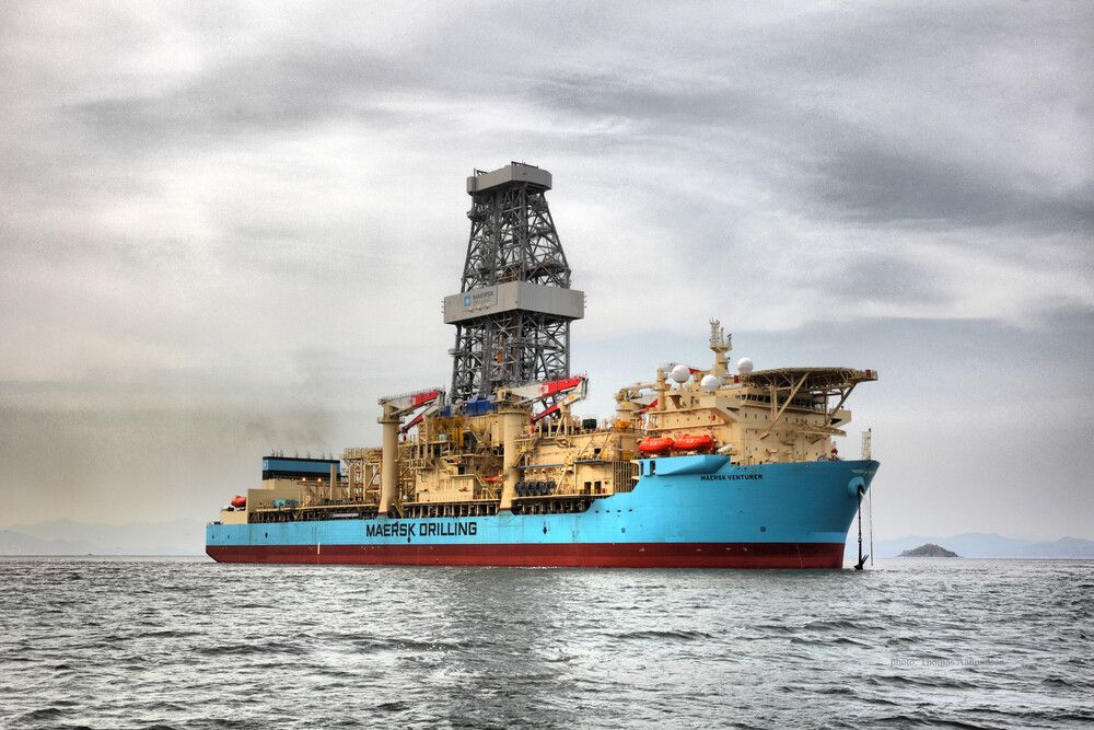 The ultra-deepwater drillship Maersk Venturer.