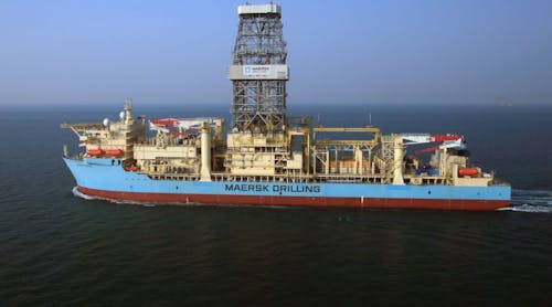 The ultra-deepwater drillship Maersk Viking.