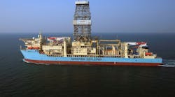 The ultra-deepwater drillship Maersk Viking. The ultra-deepwater drillship Maersk Viking.