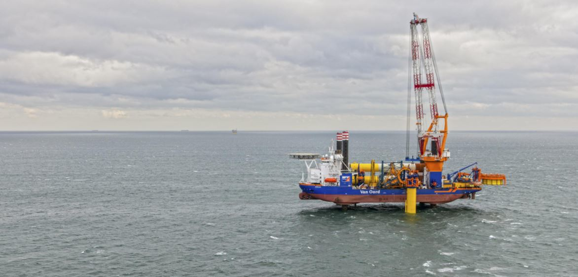 The jackup installation vessel Aeolus.