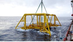 Vigdis subsea installation. Vigdis subsea installation.