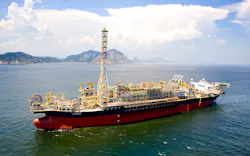 The FPSO Cidade de Santos MV20 is deployed at the Urugua field and gathers production from the Tambau field offshore Brazil.