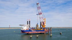 The jackup vessel Aeolus. The jackup vessel Aeolus.