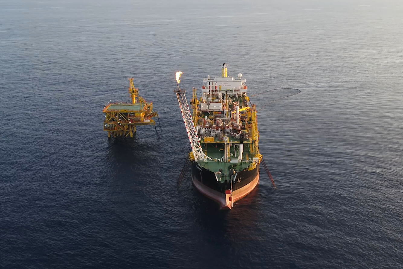 The FPSO Bertam offshore Malaysia.