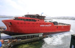 The commissioning service operation vessel Edda Breeze.