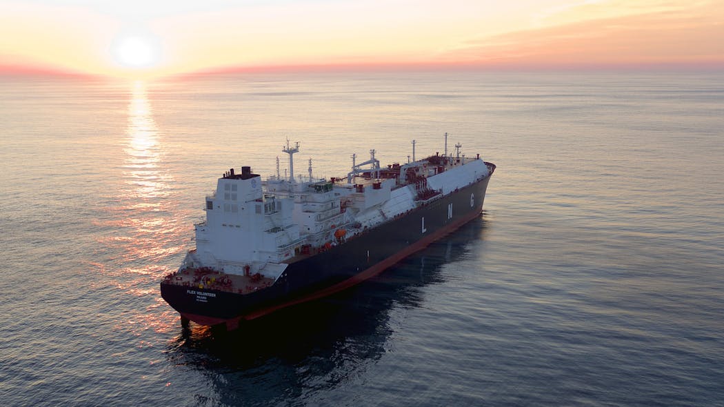 HHI delivered the 174,000-cu m (6.14-MMcf) LNG carrier Flex Volunteer in 2021.