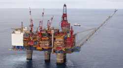 The Gullfaks C platform in the Norwegian North Sea.