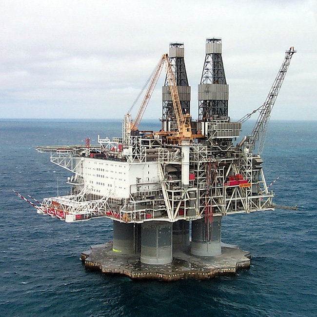 The Hibernia platform offshore Newfoundland and Labrador.