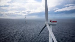 The Hywind Scotland floating wind farm.