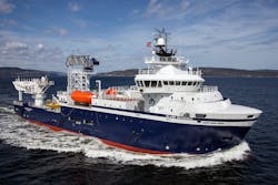 The walk-to-work vessel Island Diligence. The walk-to-work vessel Island Diligence.