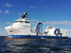 The multi-purpose geophysical survey vessel Ocean Resolution. The multi-purpose geophysical survey vessel Ocean Resolution.