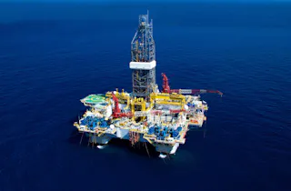 Three reactivated Valaris drilling rigs at work offshore Australia, the ...