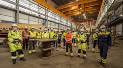 Hollandse Kust (west Alpha) First Steel Cut