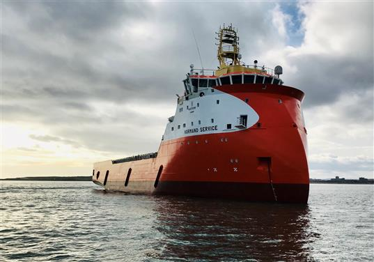 The platform supply vessel Normand Service.