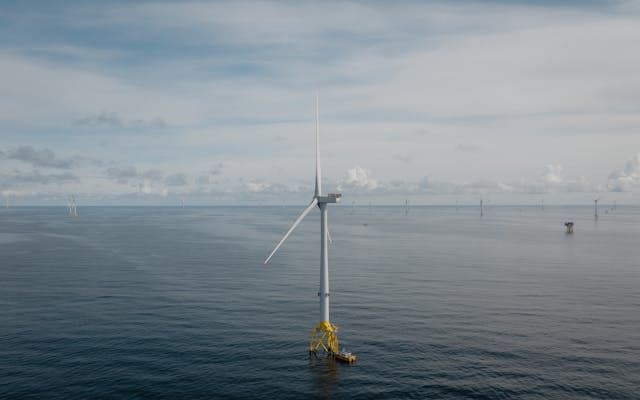 The Moray East offshore wind project in Scotland.