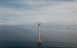 The Moray East offshore wind project in Scotland. The Moray East offshore wind project in Scotland.