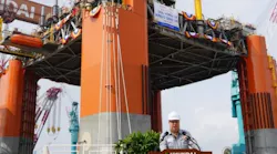 Photo of Murphy’s King’s Quay FPS sailaway ceremony in Ulsan, Korea. Three fields will tieback to the newbuild FPS in the Gulf of Mexico.
