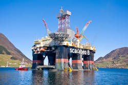 The semsiub Scarabeo 8 drilled the King and Prince exploration wells and a follow-up appraisal well in the central Norwegian North Sea.