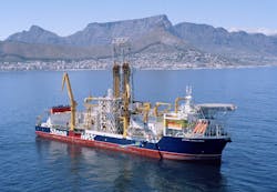 The drillship Stena DrillMAX. The drillship Stena DrillMAX.